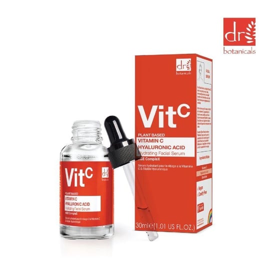 Dr. Botanicals Sérum facial con vitamina C y ácido hialurónico 30 ml + Crema hidratante antiedad dúo 60 ml - Image 3