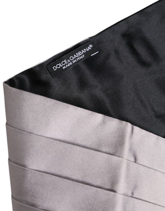 Cinturón de Cummerbund para Hombre en Gris de Dolce & Gabbana 100% Seda - Image 3