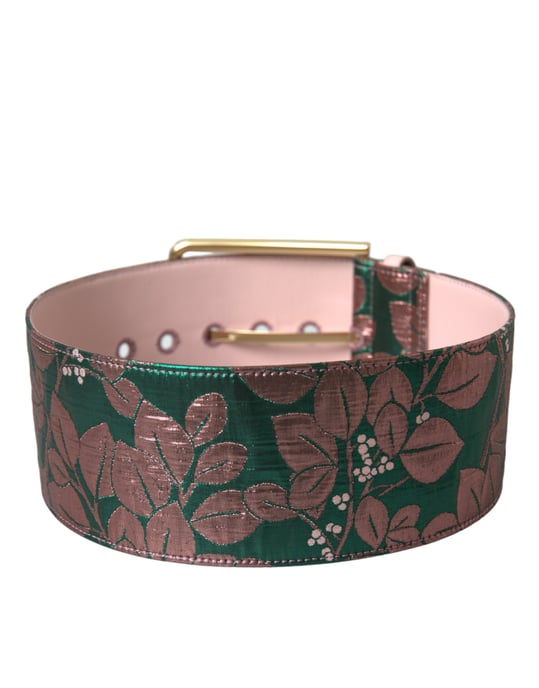 Cinturón Ancho de Brocado Floral - Image 3