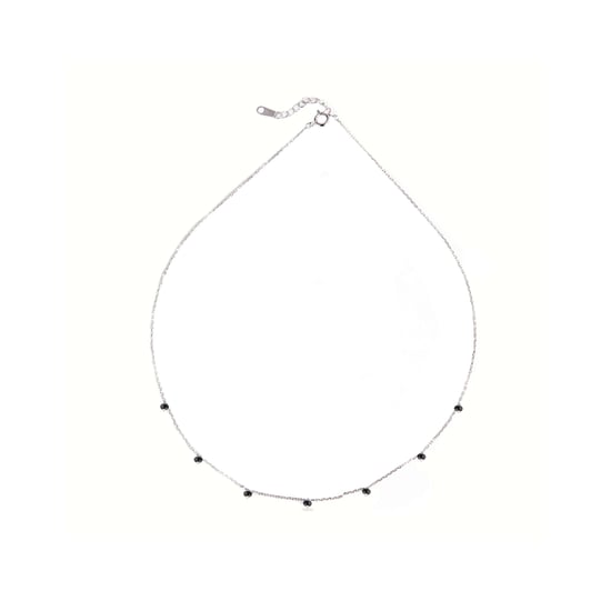 Collar Luxenter, khosar de plata de ley 925 y onix acabado baño rodio - Image 3
