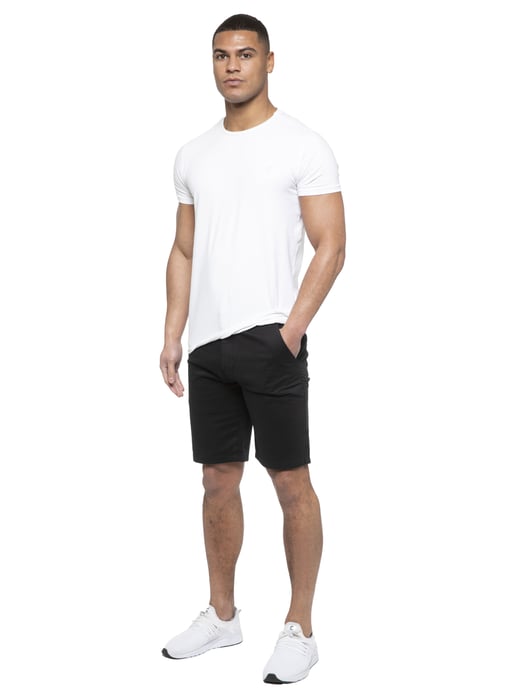 Enzo | Pantalones Cortos Chinos Para Hombre En Negro - Image 6