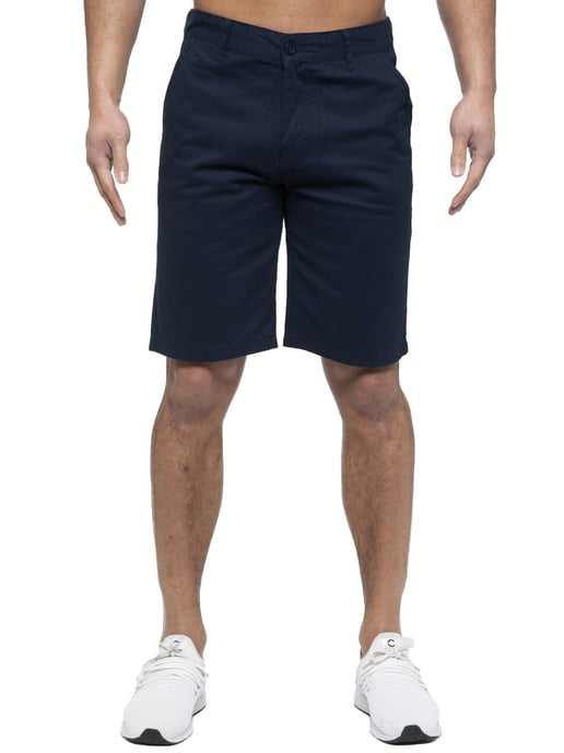 Enzo | Pantalones cortos Chino para hombre en azul marino - Image 3