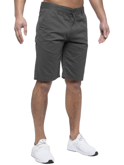 Enzo | Pantalones Cortos Chinos Para Hombre En Gris - Image 2