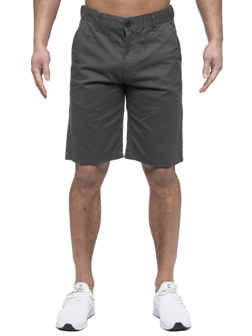 Enzo | Pantalones Cortos Chinos Para Hombre En Gris - Image 3
