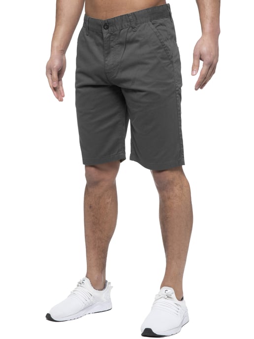 Enzo | Pantalones Cortos Chinos Para Hombre En Gris - Image 4