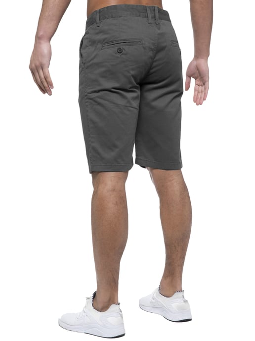 Enzo | Pantalones Cortos Chinos Para Hombre En Gris - Image 5