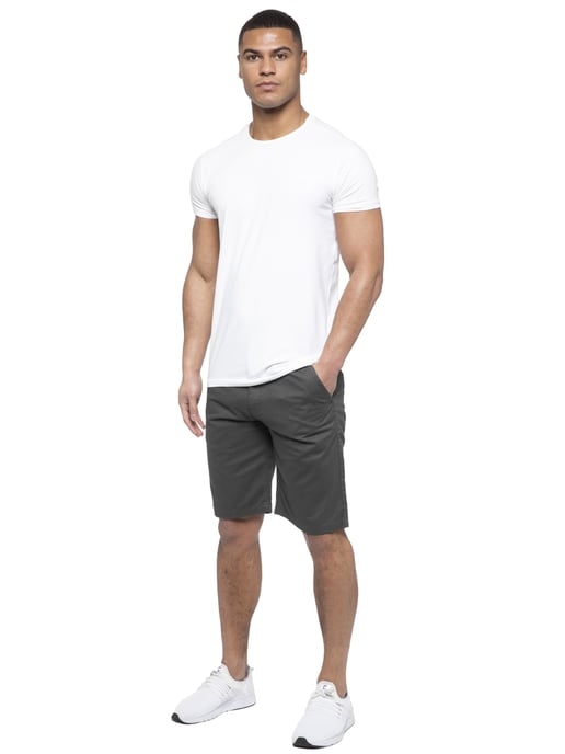 Enzo | Pantalones Cortos Chinos Para Hombre En Gris - Image 6