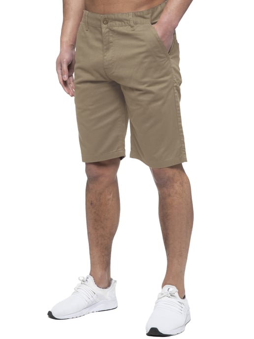 Enzo | Pantalones cortos Chino para hombre en beige - Image 1
