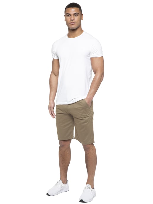 Enzo | Pantalones cortos Chino para hombre en beige - Image 6