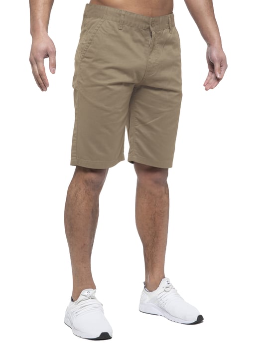 Enzo | Pantalones cortos Chino para hombre en beige - Image 2