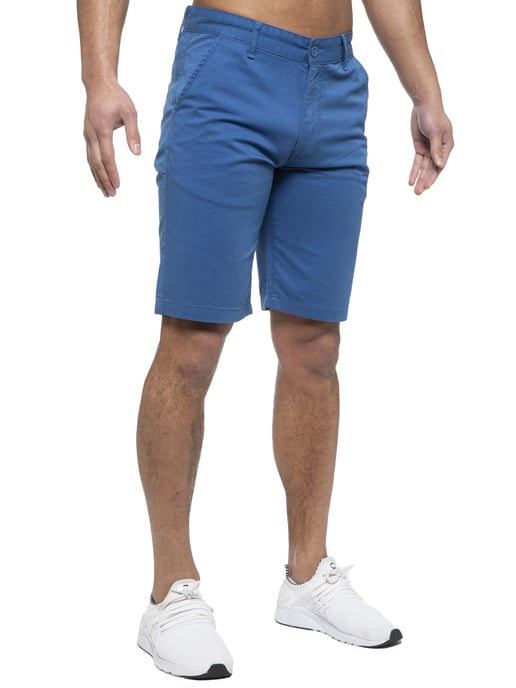 Enzo | Pantalones Cortos Chinos Para Hombre En Azul Real - Image 2