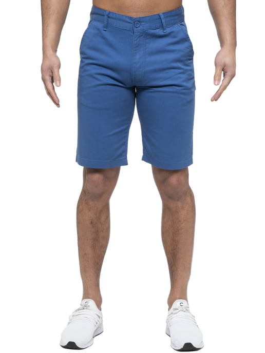 Enzo | Pantalones Cortos Chinos Para Hombre En Azul Real - Image 3