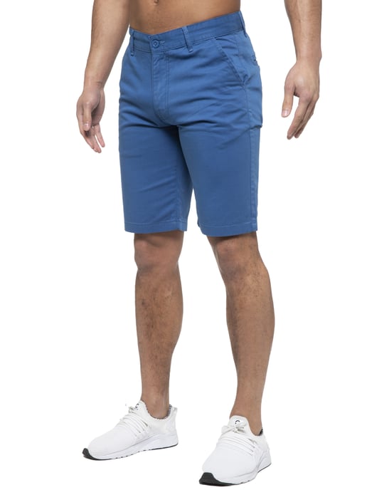 Enzo | Pantalones Cortos Chinos Para Hombre En Azul Real - Image 4