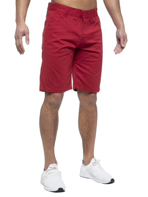 Enzo | Pantalones cortos chinos para hombre en rojo - Image 2