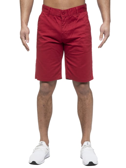 Enzo | Pantalones cortos chinos para hombre en rojo - Image 3