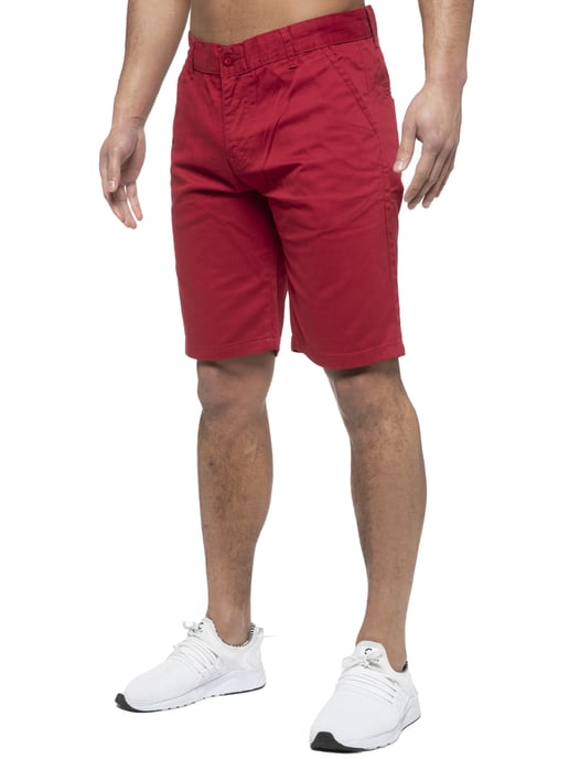 Enzo | Pantalones cortos chinos para hombre en rojo - Image 4