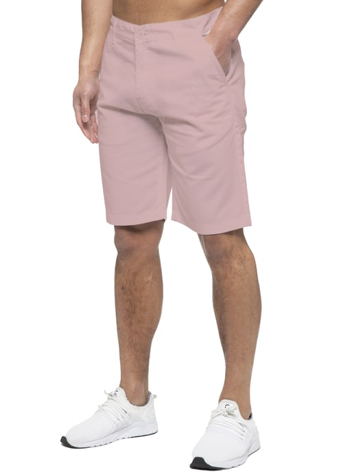 Enzo | Pantalones cortos chinos para hombre en rosa - Image 1