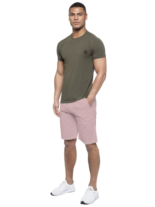 Enzo | Pantalones cortos chinos para hombre en rosa - Image 6