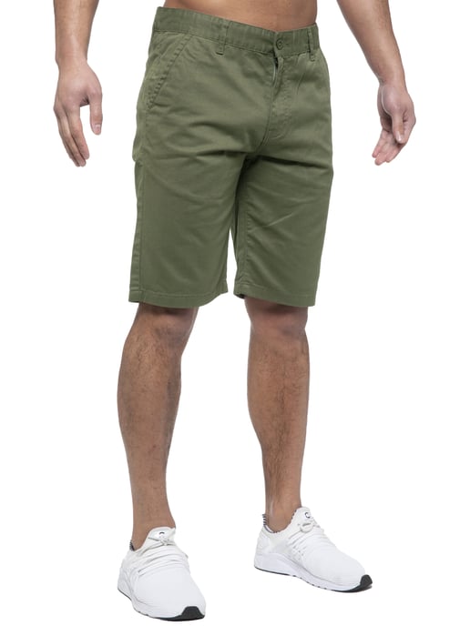 Enzo | Pantalones Cortos Chinos Para Hombre En Caqui - Image 2