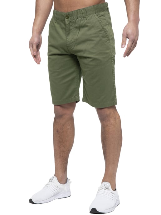 Enzo | Pantalones Cortos Chinos Para Hombre En Caqui - Image 4