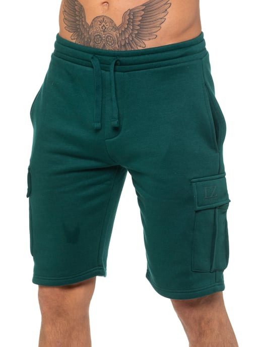 Enzo | Pantalones cortos cargo para hombre - Verde - Image 1