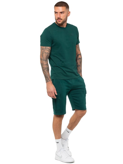 Enzo | Pantalones cortos cargo para hombre - Verde - Image 5