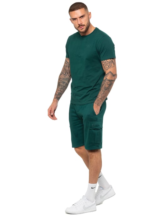 Enzo | Pantalones cortos cargo para hombre - Verde - Image 6