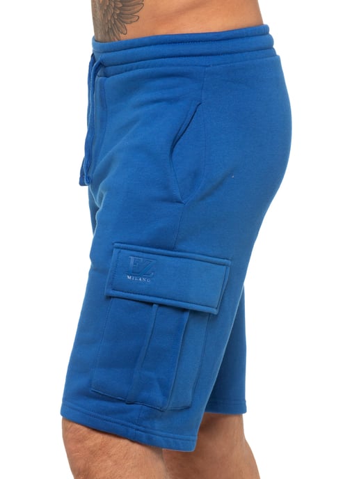 Enzo | Pantalones cortos cargo para hombre - Azul - Image 4
