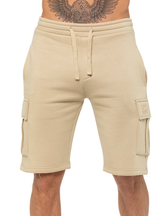 Enzo | Pantalones cortos cargo para hombre - Piedra - Image 2