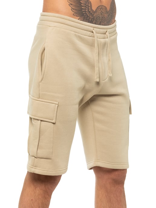 Enzo | Pantalones cortos cargo para hombre - Piedra - Image 4