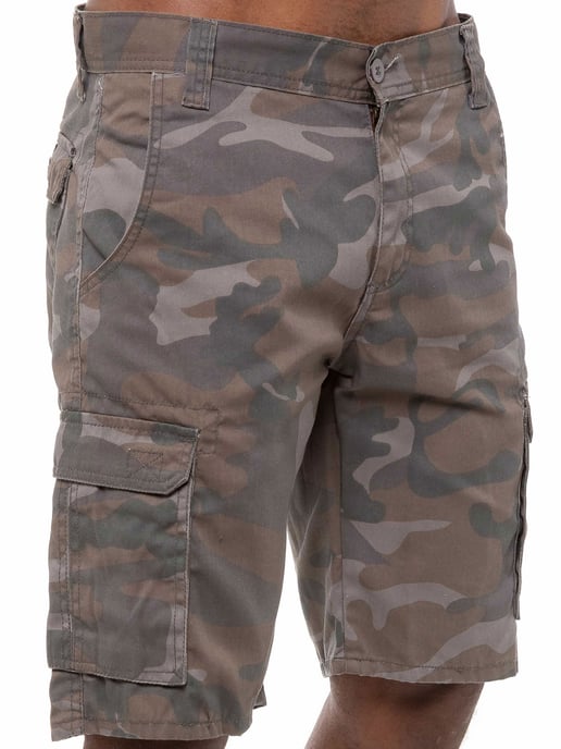 Kruze Pantalones Cortos de Camuflaje para Hombre| Kruze Designer Menswear - Image 3