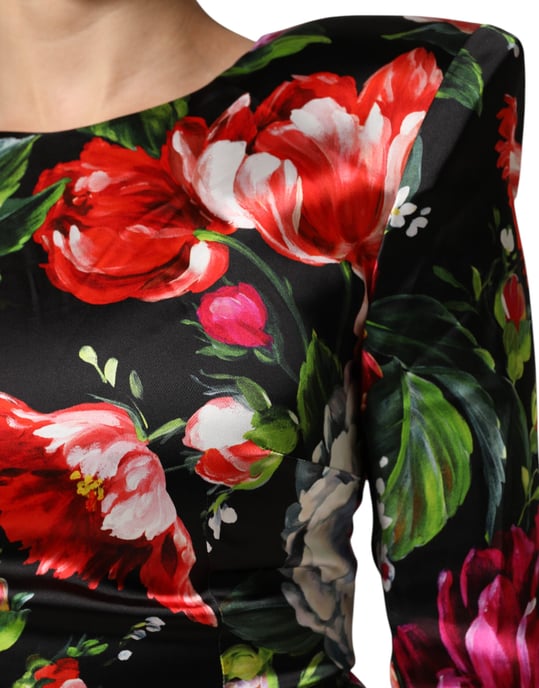 Vestido con Estampado Floral y Hombros Almidonados - Image 6