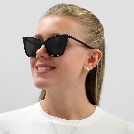Gafas de sol negras y grises de mujer Ojos de Gato Saint Laurent - Image 6