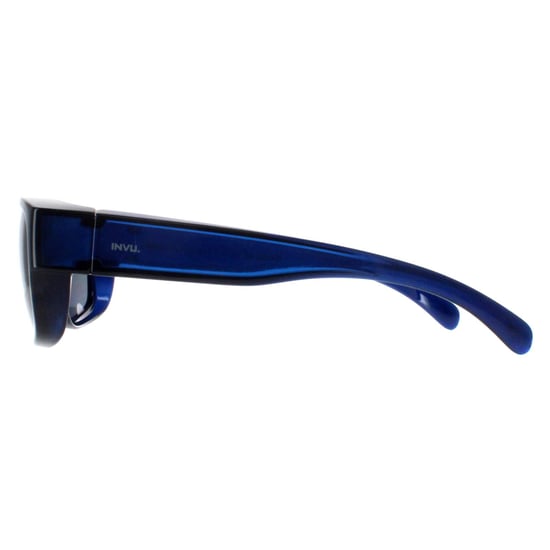 INVU Rectángulo Unisex Azul Transparente Azul Polarizado E2401 - Image 3