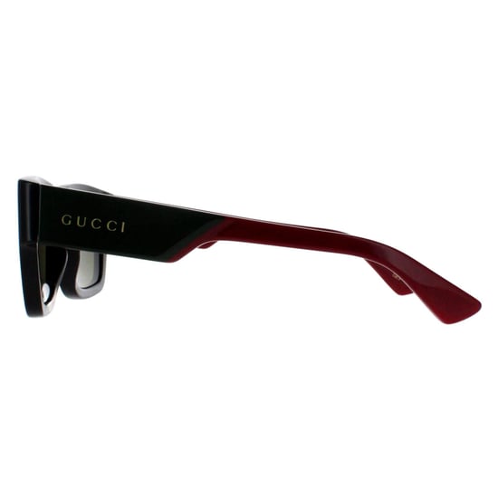 Gucci Square Mens Negro con Verde y Rojo Verde GG1668S - Image 3