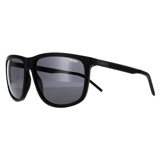 Hugo de Hugo Boss Gafas de Sol Rectangulares para Hombre en Negro Mate y Gris - Image 2