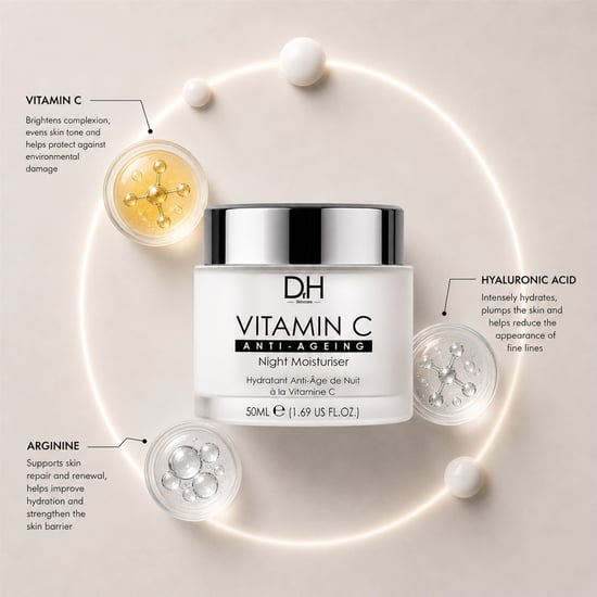 Dr H Crema hidratante de noche antiedad con vitamina C 50 ml - Image 2
