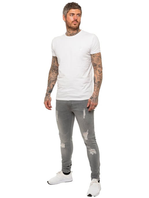 Vaqueros Enzo Skinny Ripped para hombre - Image 5