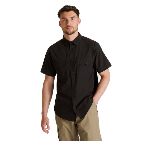 Craghoppers Mens Expert Kiwi Short-Sleeved Shirt (Black) - Image 3