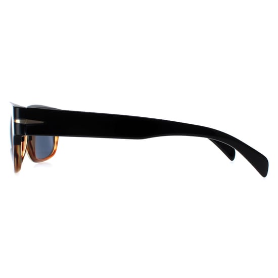 David Beckham DB7035/S 37N KU negro cuerno azul gafas de sol - Image 3