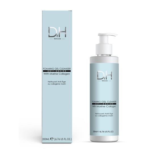 Dr H Gel limpiador espumoso antiedad avanzado con colágeno marino 200 ml - Image 1