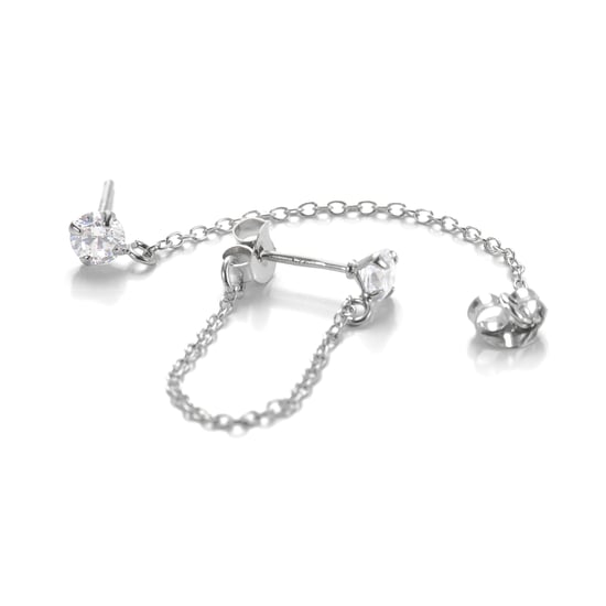 Pendientes Luxenter  de Plata de Ley 925 con Circonita Brillante acabados en rodio - Essential - Image 6