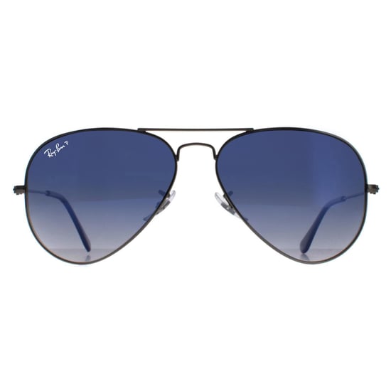 Gafas de sol Ray-Ban Aviator 3025 Gunmetal Polarizadas Azul Gradiente Gris 004/78 58mm - Image 1