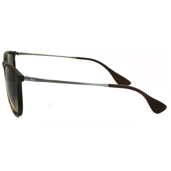 Gafas de sol Ray-ban redondas de mujer de goma havana marrón degradado - Image 3