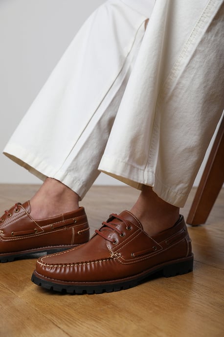 Wheres That From Mens 'Isaac' Chunky Boat Shoes - Image 1
