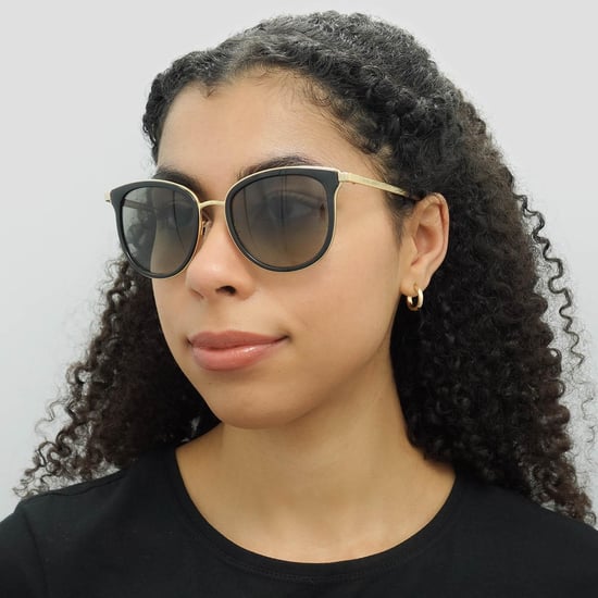 Gafas de sol Michael Kors Cat Eye Ladies Black Gold Gray Gracient - Image 6