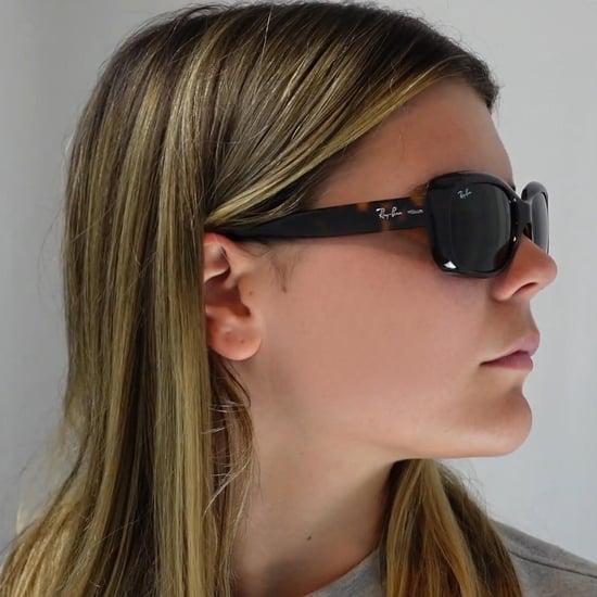 Ray-Ban Gafas de sol Jackie OHH 4101 601/T3 Negro brillante Gris degradado Polarizadas - Image 5