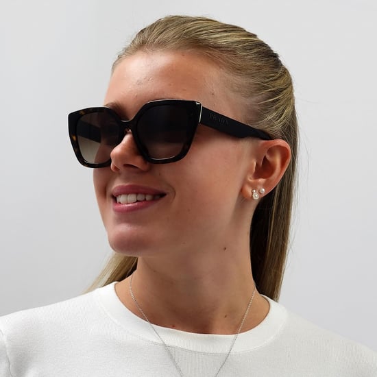 Gafas de sol Prada Rectangulares Mujeres Havana Marrón Degradado - Image 6