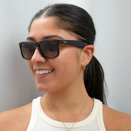 Gafas de sol Ray-Ban Justin 4165 710/13 Caucho Habana claro Marrón degradado 51mm - Image 6