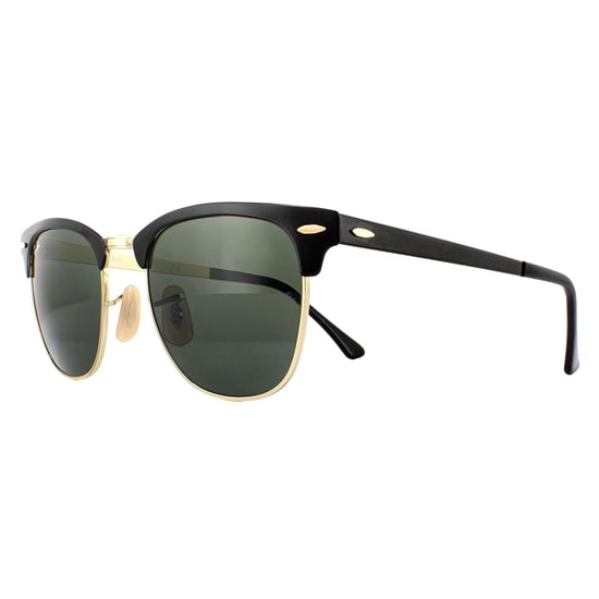 Ray-Ban Gafas de sol Clubmaster Metal RB3716 187 Top Oro Sobre Negro Verde - Image 2